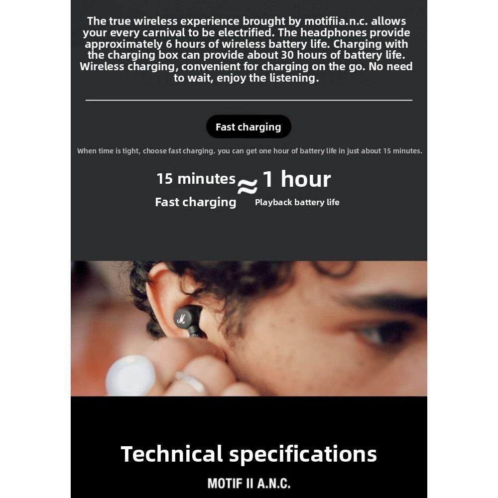 Marshall Motif II Noise-Canceling Wireless Earbuds