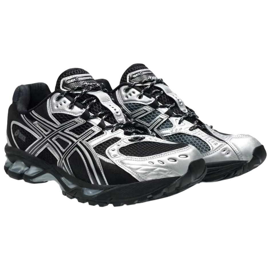 Asics GEL Nimbus 10.1 Low Top Casual Running Shoes Unisex Black Silver 1203A820-001