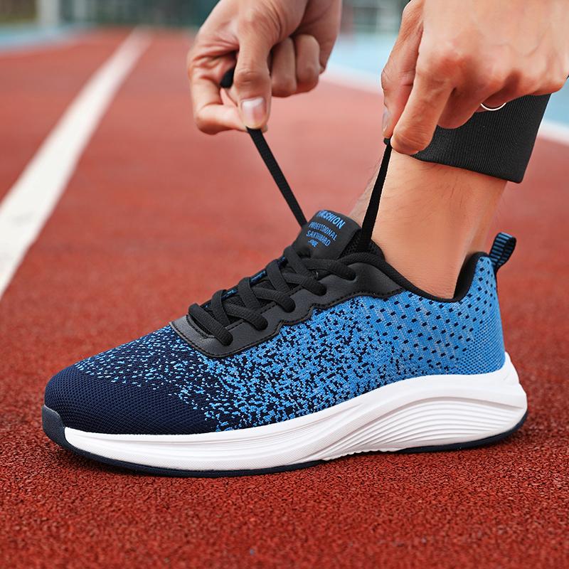 Shoes Man Thick Soled Summer Versatile Outdoor Jogging Training Breathable Platform Shock-absorbing Comfort Casual Mesh Shoes