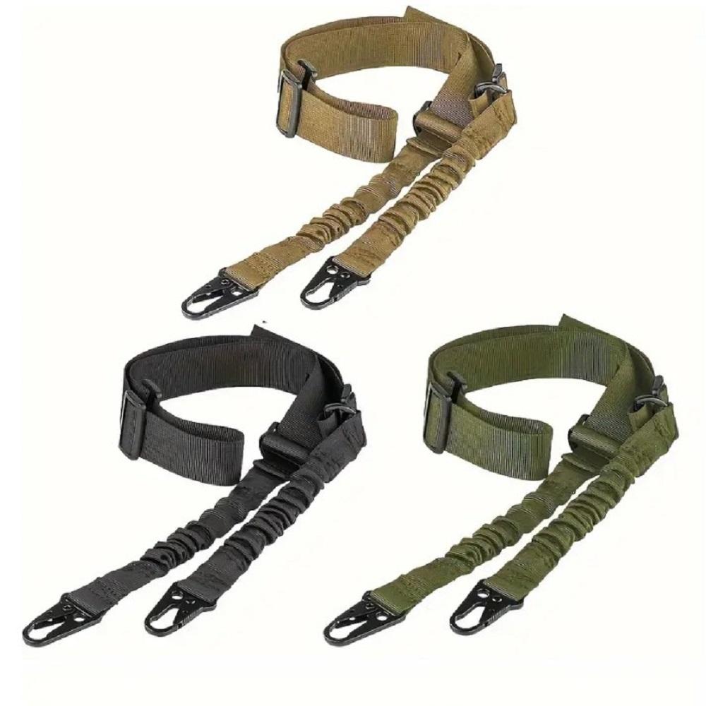 Outdoor Nylon Tactical Double Point Diagonal Cross Gun Strap Multi-Functional Durable Multiple Colors Available