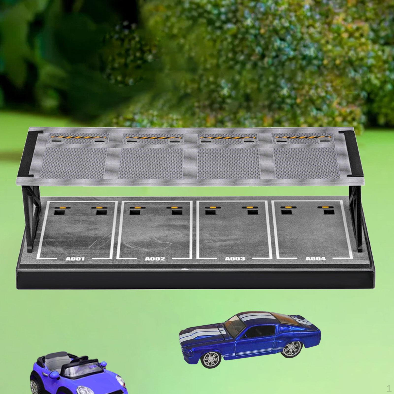 

1/64 Scale Model Car Display Case Collectible Gift Tabletop Decoration Micro Landscape Decor