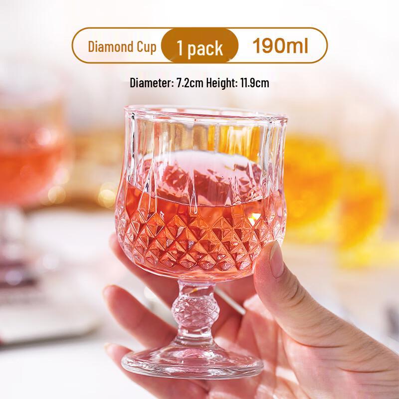 Diamond Short-Stem Wine Glasses