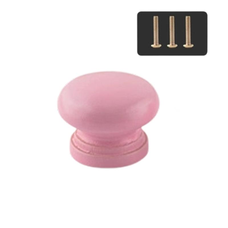 Lovely Wood Handle Wardrobes Handle Hardware Drawer Knobs Children Room Furniture Accessories Door Pulls