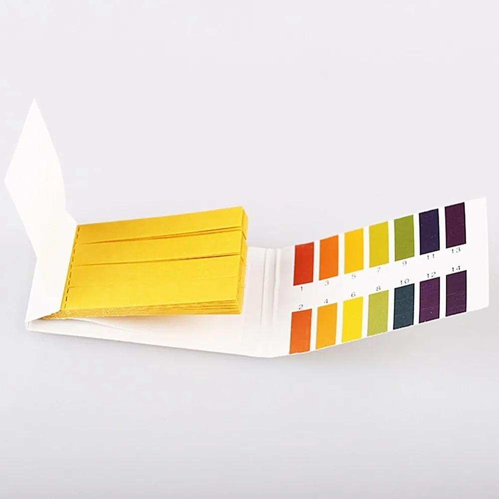 80 Strips/pack Aquarium Water pH Test Strips Universal Litmus Paper 1-14 Alkaline Indicator Food Urine Lab Soil Body Tester