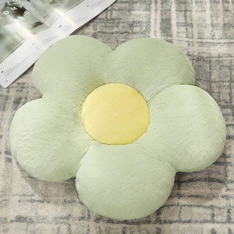 Birthday Gift Bedhead Cushion Living Room Sofa Decoration 50cm Flower Mat Rabbit Hair Soft Floor Flat Bottom Office Supplies