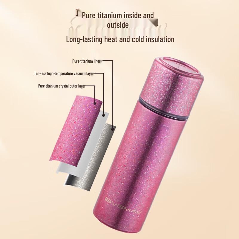BVGMAV Pure Titanium 180ml Thermal Mug