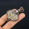 Tiger Dendrite Pendant, 999 Copper Wire Wrapped Pendant Jewelry. Gift For Women Handmade Pendant Gemstone Jewelry