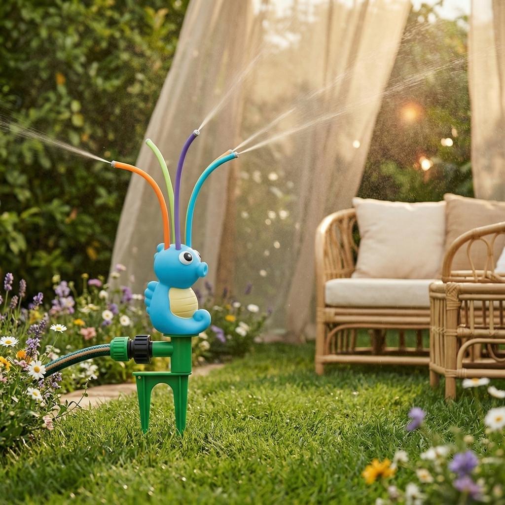 Garten-Kreiselregner: Sommer Outdoor Familien Wasserspielzeug für Eltern-Kind-Interaktion