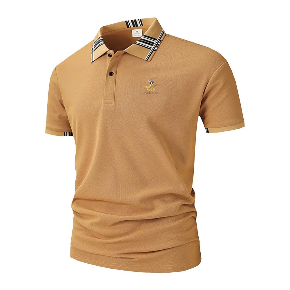 

POLO CLUB 2025 Summer Men s New Pony Embroidery Loose Plus-size Business Casual Polo Shirt 2XL