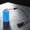 NonConductive LR20 D Battery Adapter Spacer Tube Featuring 5.5x2.1mm Female Port For External Adapter Connection