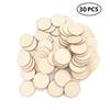 30pcs 40mm Wood Circles for Crafts Unfinished Blank Wooden Rounds Slice Wooden Cutouts for DIY Crafts Christmas Decor