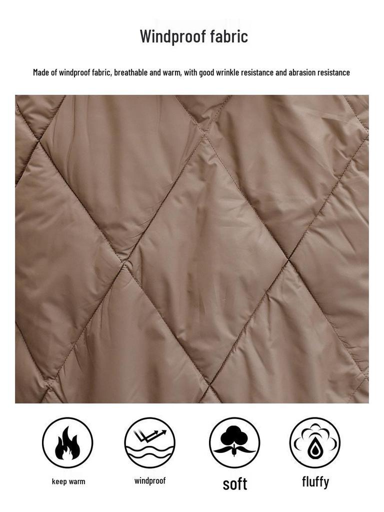 2024 Winter Women's Chinese Style Hooded Coat - Tassel, Fashionable, Loose-Fit, Slimming Down Cotton Outerwear