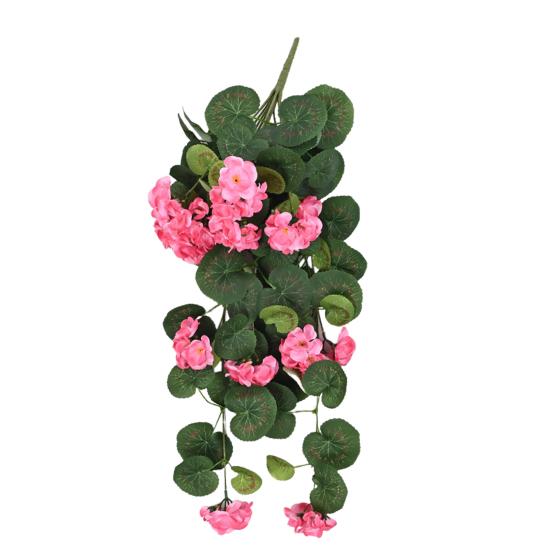 

Подвесная искусственная Malus Spectabilis 11 веток Устойчивый к УФ-лучам Реалистичный искусственный цветок Свадебная вечеринка В помещении На открытом воздухе Сад Настенный декор Искусственный цветок темно-розовый