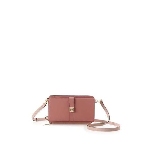 

Thavasa Petit Zipper Simple 2way Wallet Shoulder Bag Pink [Samantha Choice] Women s рожевий