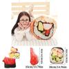 Cute Cartoon Style Sushi Egg Tart Plush Pillow Perfect Christmas Gift