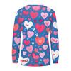 Women's Fashion Casual Long Sleeve  Printed Neck Sweatshirt Top