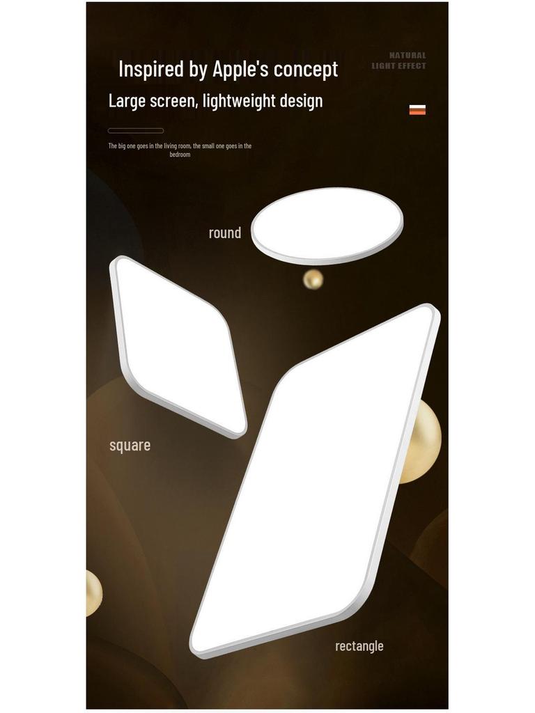 Ultra-Thin Modern Rectangular LED Ceiling Light for Living Room and Bedroom