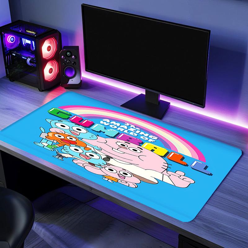 The Amazing World of Gumball1 Mouse Pad - Non-Slip Rubber Base, Smooth Surface for Work,Gaming,Office,And Home Use, Desk Mouse Pad