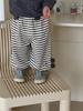 2025 Autumn Kids' Korean Style Boys' Printed Long-Sleeve T-Shirt & Plaid Pants Set