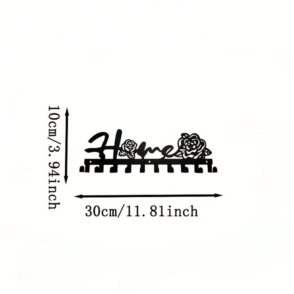 Vintage Metal Wall Mounted Key Holder for Home Entryway Kitchen Workplace