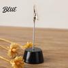 Waterproof Wooden Clip Wood Place Card Holder with Metal Clip Small Table Number