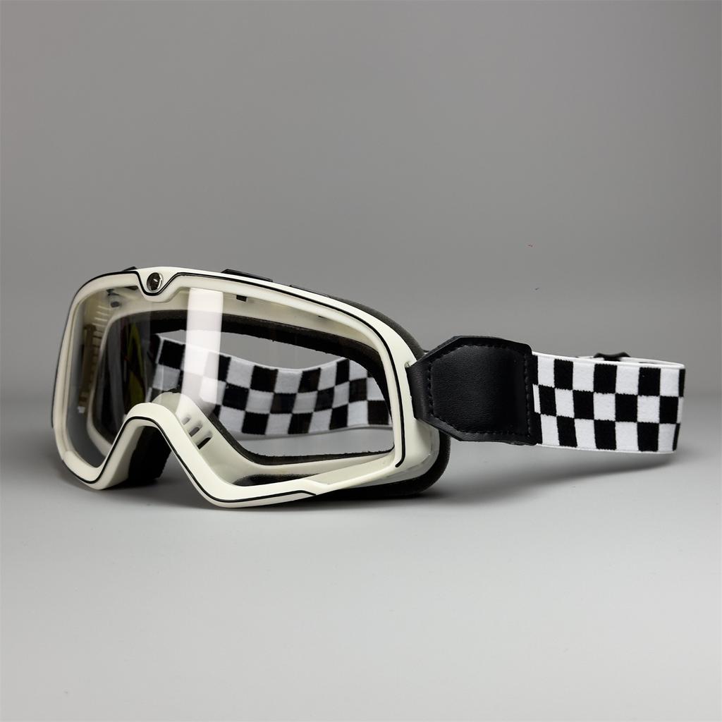 Motocyklové brýle Jízdní brýle Harley Vintage Větruodolné Pískové brýle 3/4 Helma