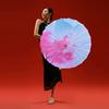 1PC Printed Photograph Props Long-handle Vintage Silk Umbrella for Hanfu Accessories Umbrella Parasol Colorful Oiled Paper