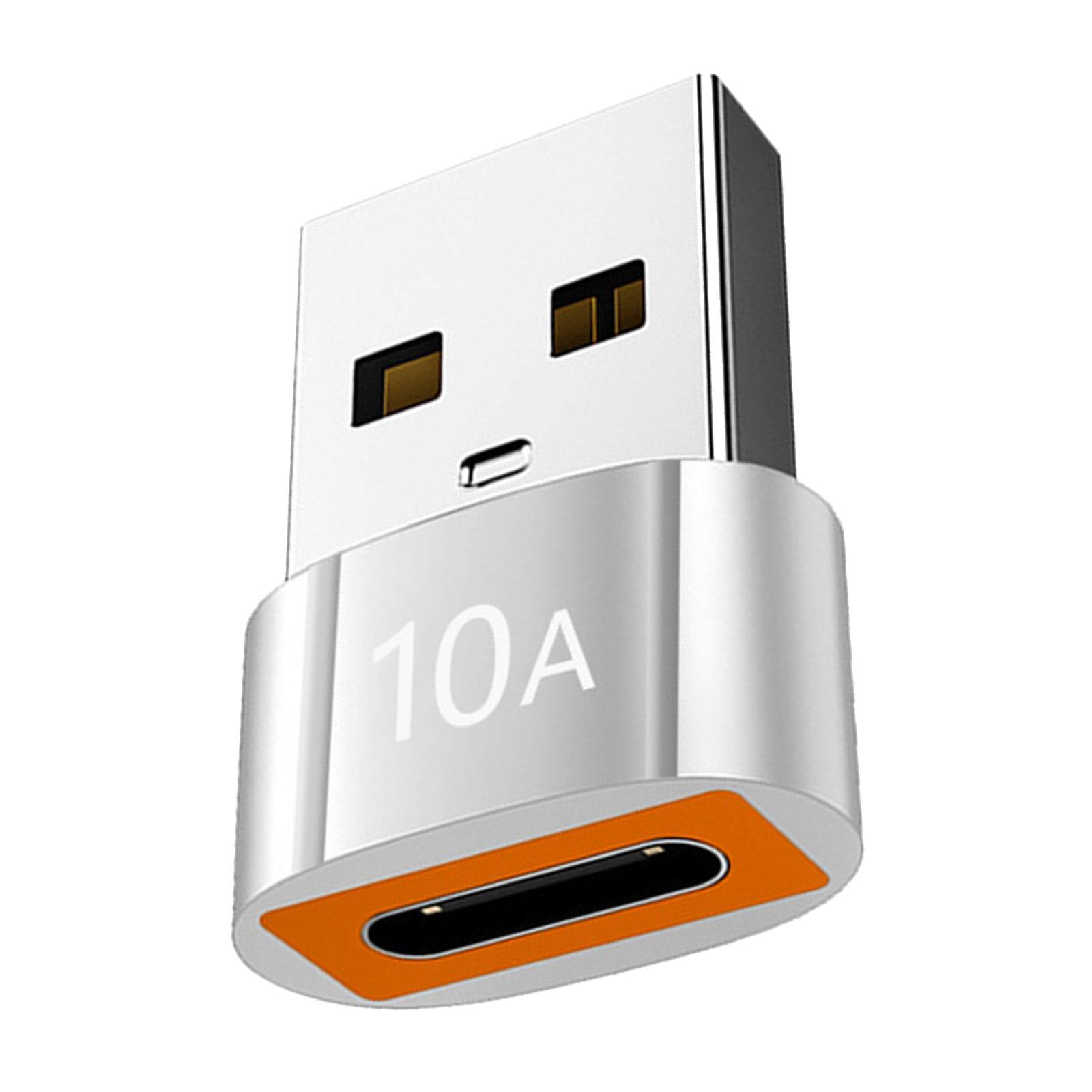 

Высокоскоростная зарядка USB C Female To USB A Male Адаптер USB to USB C Адаптер для электронных гаджетов Передача данных серебряный