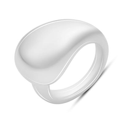 Silver Ring Without Stones, Product Weight 3.67 Gr (2185871)