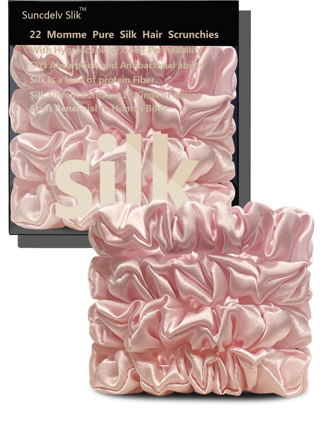 

4 шт. 100% чистый шелк тутового дерева резинки для волос ручная работа ободки для волос женские аксессуары для волос чистый цвет натуральные резинки для волос ширина 2 см