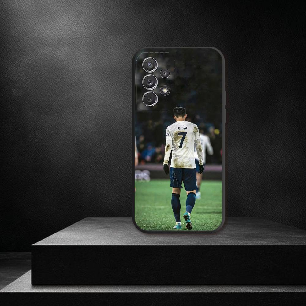 Football S-Son H-HeungS Min Phone Case For Samsung S 25,24,23,22,30,21,10,9,Ultra,Plus,Lite,FE,4,5G Black Soft Case