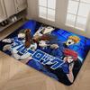 Blue Lock Room Mats Cheaper Anti-slip Modern Living Room Balcony Printed Household Carpets