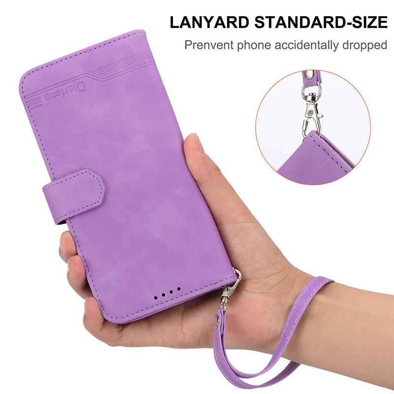 Foreign Trade Flip Card Protective Case, Suitable for Iphone15 Mobile Phone Leather Case Samsung Skin-sensitive Magnetic Suction Sharp MOTO