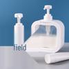 500ml Large Capacity Refillable Travel Bottles: Press-Type Transparent Shampoo, Shower Gel, and Hand Soap Dispensers