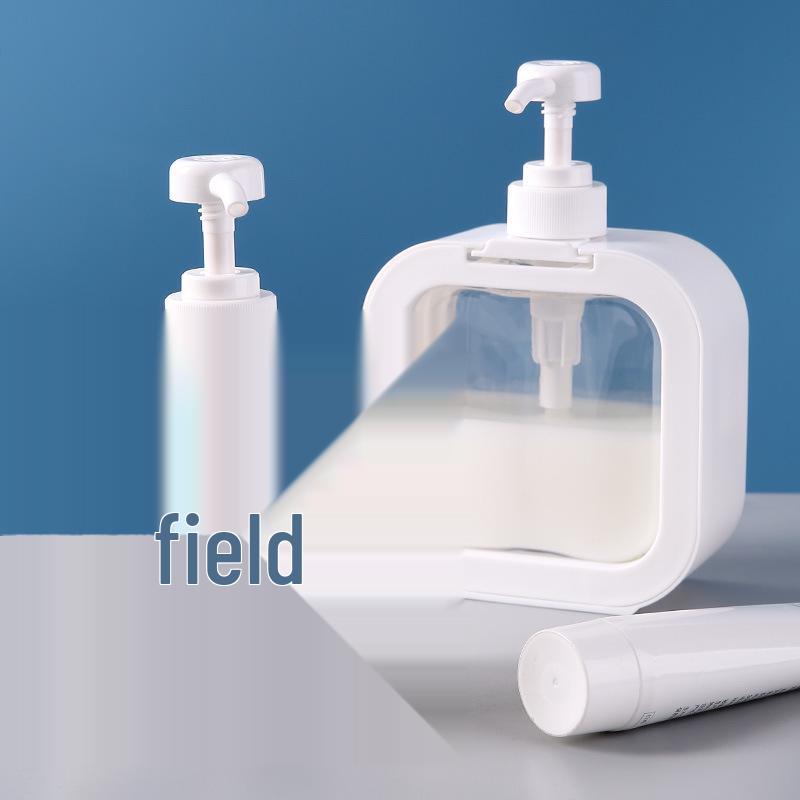 500ml Large Capacity Refillable Travel Bottles: Press-Type Transparent Shampoo, Shower Gel, and Hand Soap Dispensers