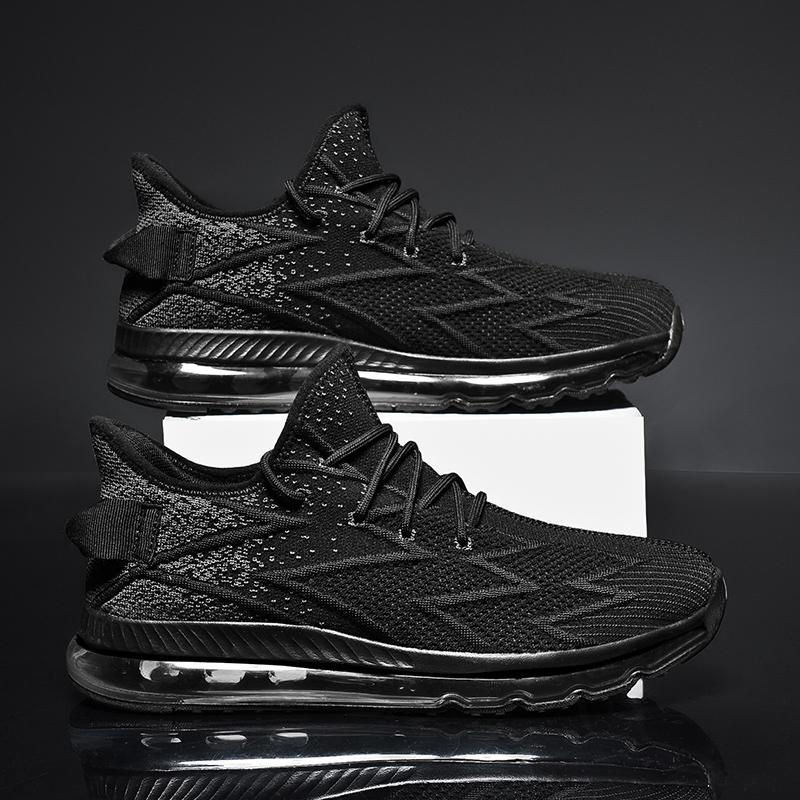 2024 New All-palm Air Cushion Running Shoes Flying Woven Sports Shoes Large Size Men's Shoes Foreign Trade Shoes Fashion Shoes