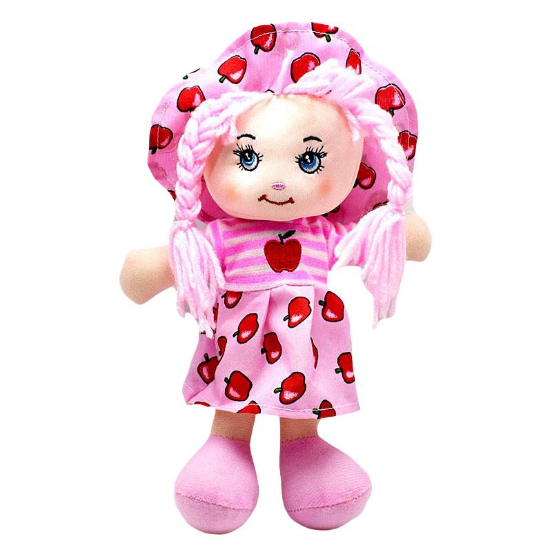 Cartoon Kawaii Fruit Skirt Hat Rag Dolls Soft Cute Cloth Stuffed Toys For Baby Pretend Play Girls Birthday Gifts