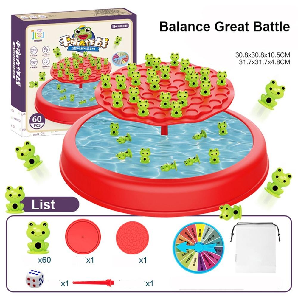 Parent-child Fun Frog Balance Tree Educational Balancing Board Puzzle  For Kids