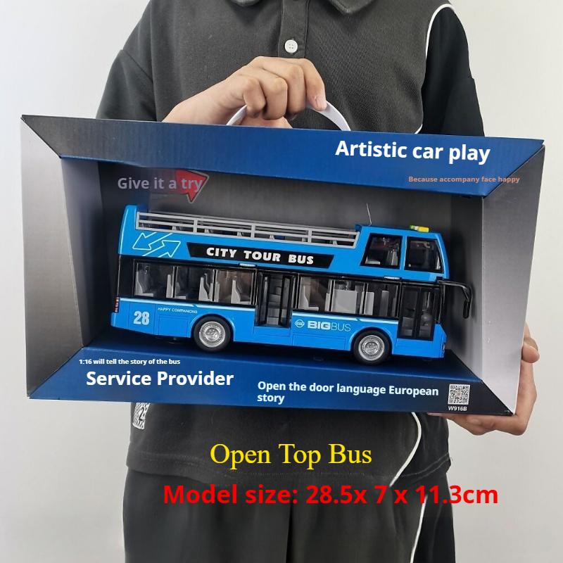 

Детский игрушечный автобус Инерционный автобус Детская модель автобуса Сказочный двухэтажный автобус