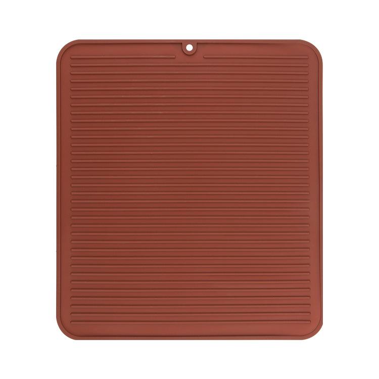 Food Grade Silicone Drying Mat 30x40cm, Non-Slip Cutting Board Pad, Heat Resistant Counter Trivet for Dishes