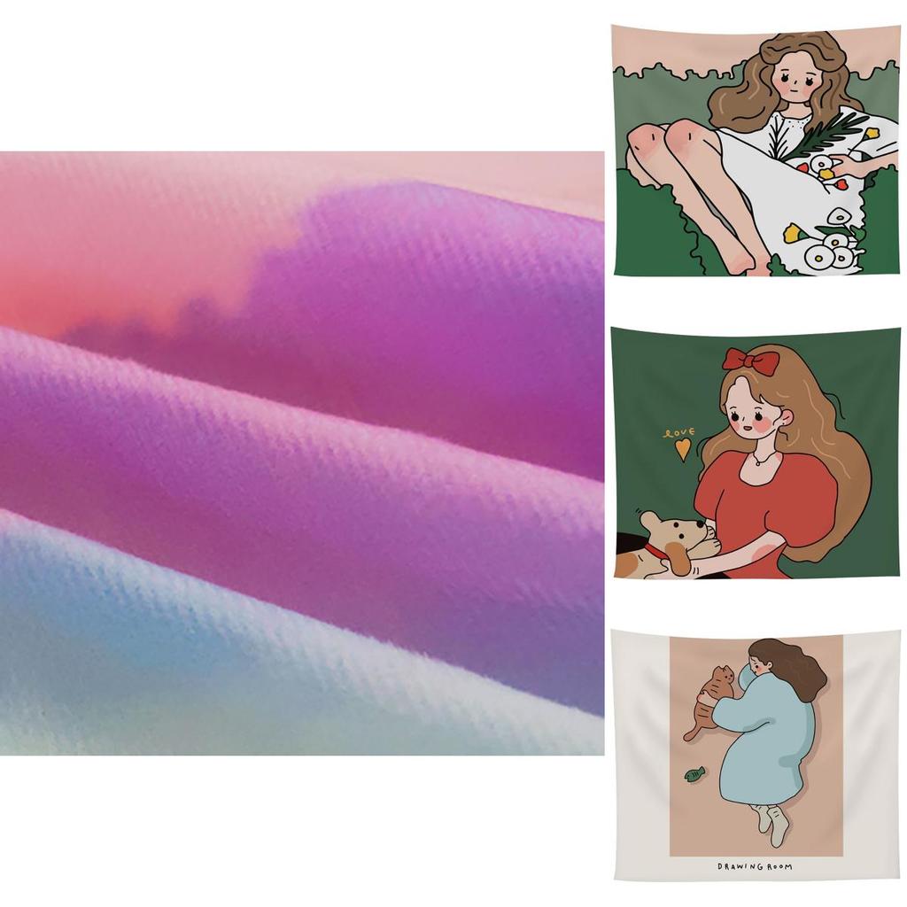 Durable Skin-friendly And Comfortable Hippie Girl Tapestry