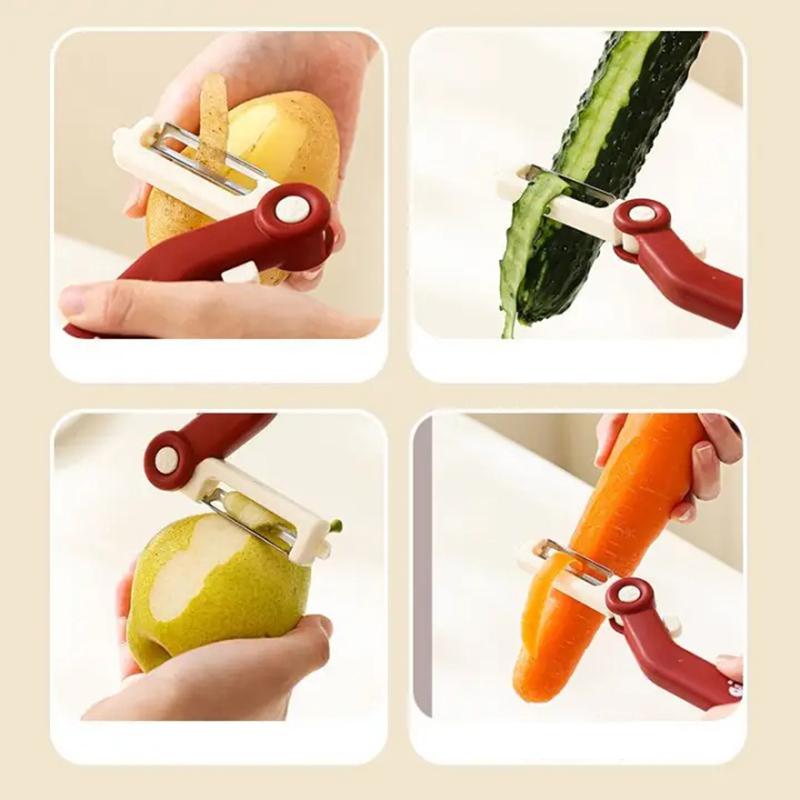 1pc Multi-functional Peeler, 3-in-1 Kitchen Potato Peeler, Fruit Peeler, Household Peeler, Apple Peeler