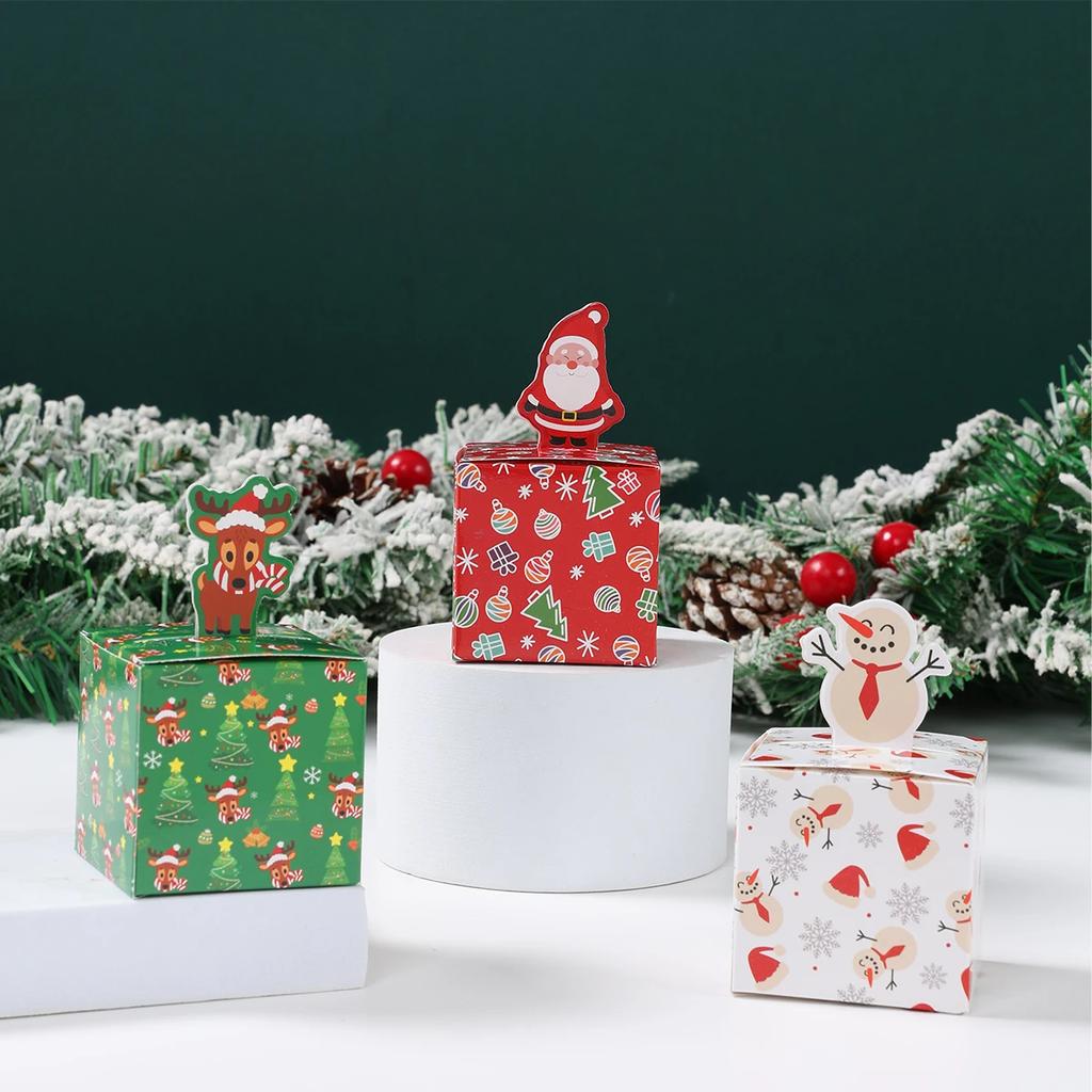 Weihnachtsgeschenkboxen Frohe Weihnachten Dekorationen für Zuhause 2025 Navidad Natal Weihnachtsbaumschmuck Süßigkeiten Keksdosen Neujahrsgeschenk 2026