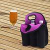 Gift 6 Bottles Can Carrier Tote Neoprene Non-slip Beer Carrier Tote Bag with Handle Reusable Insulated Beverage Carrier Beach