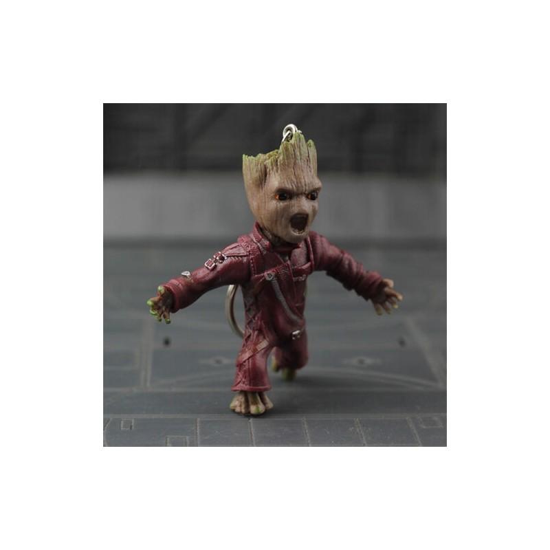Guardians Of The Galaxy Baby Groot Hand Pvc Key Chain Figurine With Retail Box