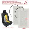 Universal 12V Carbon Fiber Car Seat Heater Heat Pads Set 3 Levels Round Dual Control Switch With Harness Kit Winter Warmer Cover