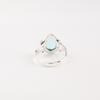 Sky Blue Topaz Gemstone 925 Sterling Silver Jewelry Handcrafted Pear Shape Ring RR-57-6