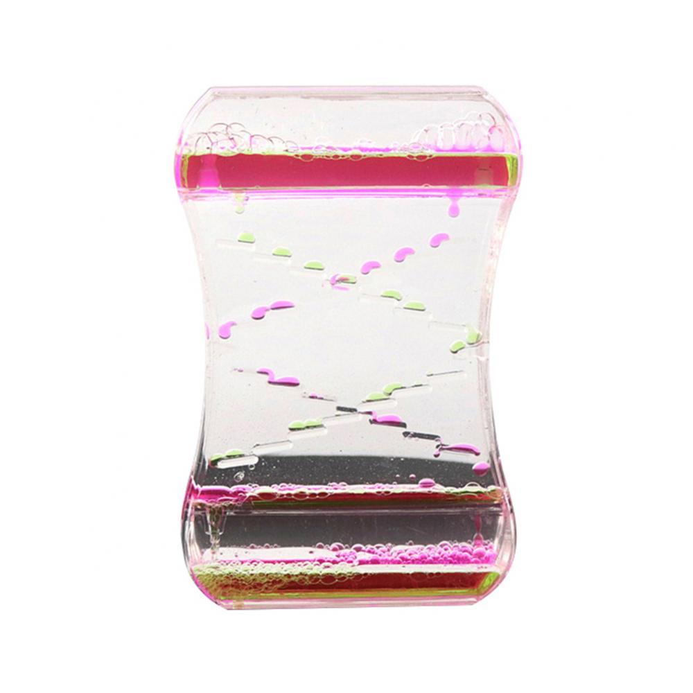 Hourglass Clock Timer Liquid Motion Bubble Drip Oil Kids Toy Home Decor Gift hot розовый зеленый