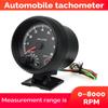 3.75   Car Universal Black Tachometer Gauge Blue Inter Shift Light 0 8000 RPM