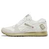 Balansa X  GL6000 Leather Fabric Suede Round Toe Lace-Up Low-Top Lifestyle Sneakers Unisex Sneakers White Gray GX3480
